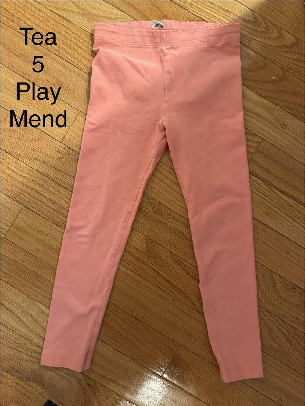 Tea Collection Girls' Pink Leggings Size 5
